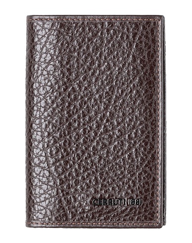 CERRUTI 1881 Small Leather Goods Dark brown 100% Calfskin