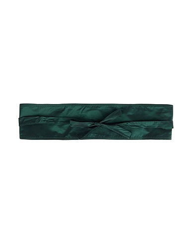THE ABITO Milano Belts Dark green 100% Polyester