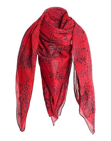 MANILA GRACE Schals und Foulards Rot 72% Baumwolle, 28% Seide