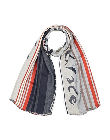 MANILA GRACE Scarves and foulards Navy 52% Acetate, 33% Viscose, 15% Cotton