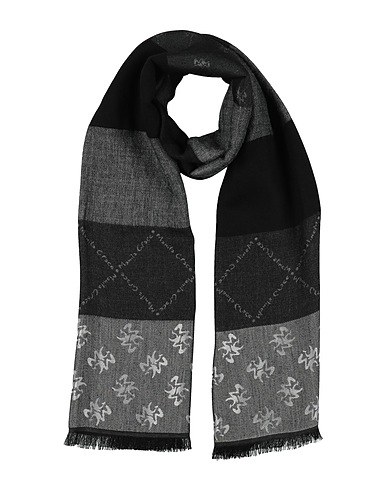 MANILA GRACE Scarves and foulards Charcoal 58% Viscose, 18% Acetate, 18% Acrylic, 6% Wool
