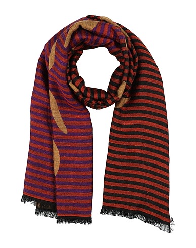 MANILA GRACE Scarves and foulards Rust 72% Viscose, 21% Acrylic, 7% Wool