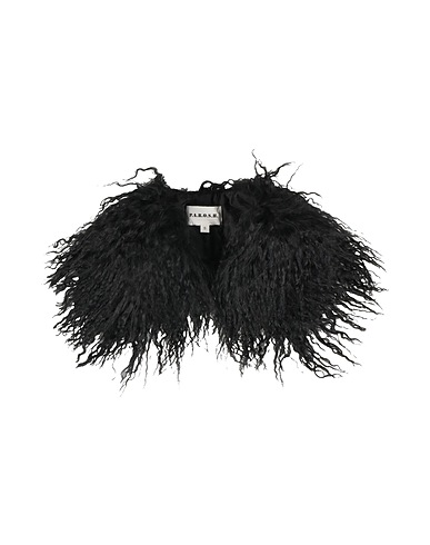 P.A.R.O.S.H. Scarves and foulards Black 100% Goat hair