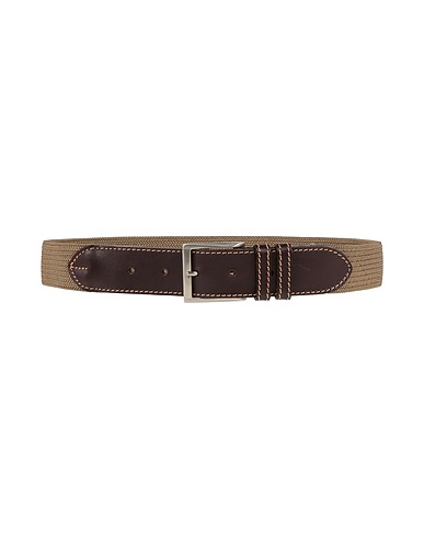 D'AMICO Fabric belt Khaki Textile fibers, Leather