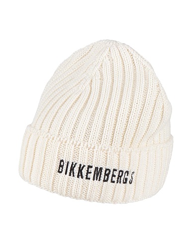 BIKKEMBERGS Hat Cream 50% Wool, 50% Acrylic