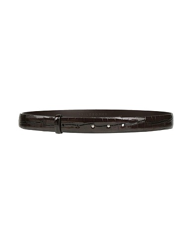 PHILOSOPHY di LORENZO SERAFINI Regular belt Dark brown Leather