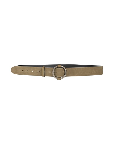 OFFICINE GÉNÉRALE Leather belt Military green Leather