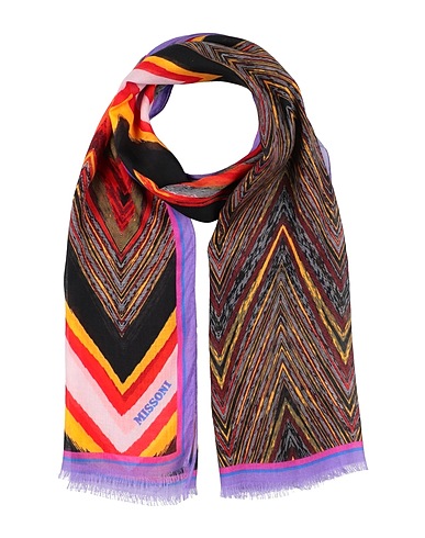 MISSONI Scarves and foulards Black 85% Modal, 15% Silk