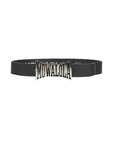 MOWALOLA Leather belt Black Leather