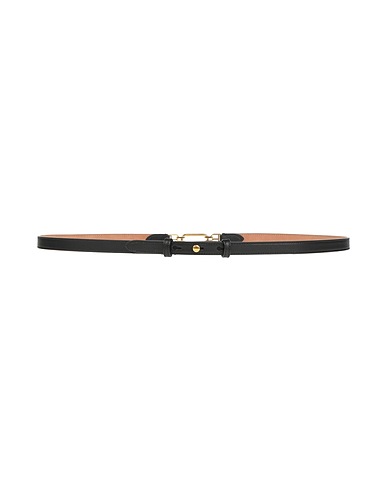 BALLY Thin belt Black Cow leather