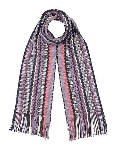 MISSONI Scarves and foulards Purple 65% Wool, 28% Viscose, 7% Polyamide