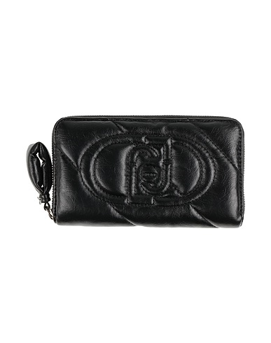 LIU •JO Wallet BETTER Black 100% Polyester, Polyurethane resin