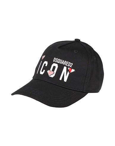 DSQUARED2 Hat ICON Black 100% Cotton