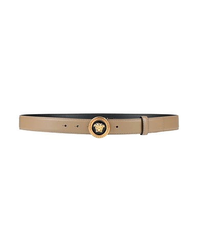 VERSACE レザーベルト カーキ 牛革（カーフ）