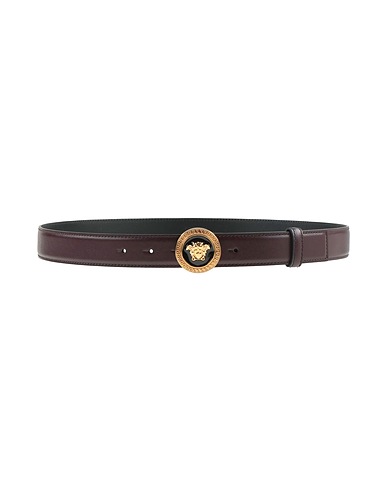 VERSACE Leather belt Chocolate brown Calfskin