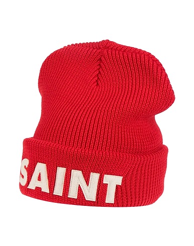 SAINT MICHAEL 모자 레드 100% 울