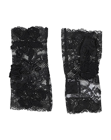 VERSACE Handschuhe Schwarz Gewebefasern