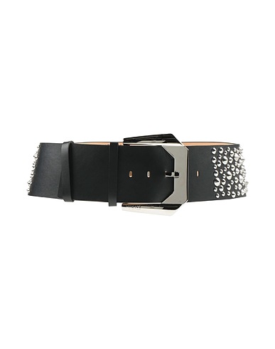 VERSACE High-waist belt Black Leather