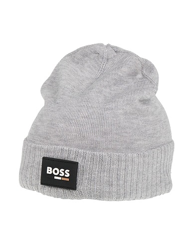 BOSS Hat Light grey 41% Polyester, 32% Acrylic, 22% Polyamide, 5% Wool