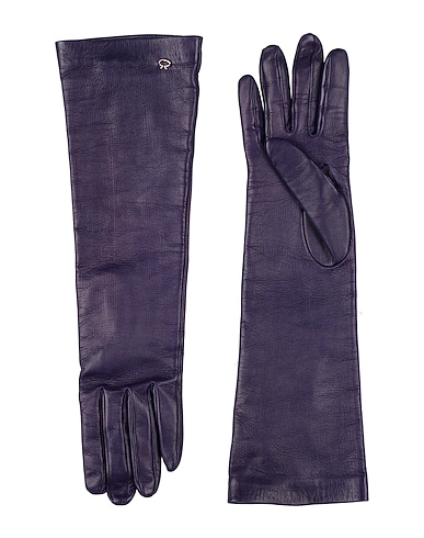 GIANVITO ROSSI Gants Violet foncé Cuir