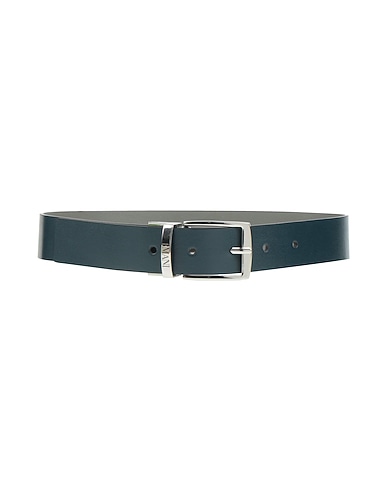 EMPORIO ARMANI Belt Midnight blue 100% Polyester, Polyurethane coated