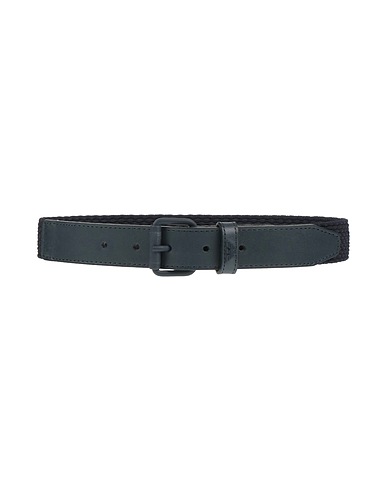 EMPORIO ARMANI Belt Midnight blue 55% Elastane, 45% Viscose, Cow leather