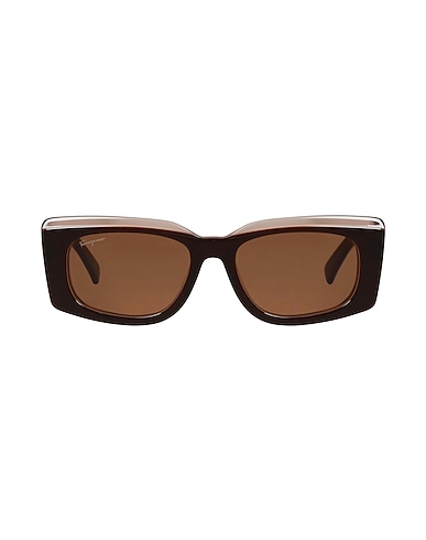 FERRAGAMO Sunglasses Chocolate brown Plastic