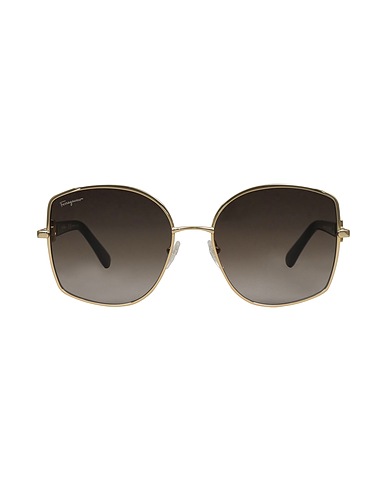 FERRAGAMO Sunglasses Black Metal, Plastic