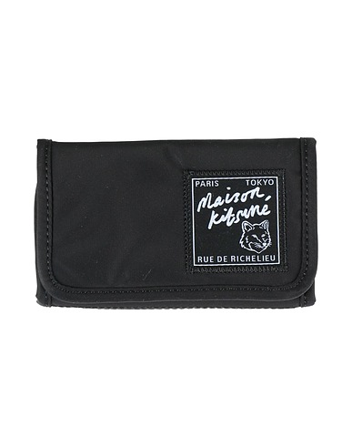 MAISON KITSUNÉ 財布 ブラック ナイロン 100%