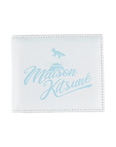 MAISON KITSUNÉ Wallet White 100% Cowhide
