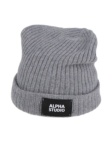 ALPHA STUDIO Hat Grey 100% Wool