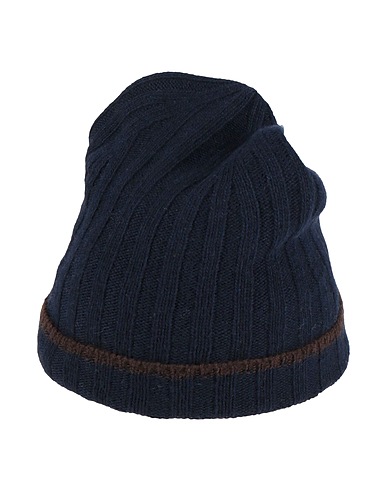 ALPHA STUDIO Hat Midnight blue 40% Wool, 30% Viscose, 20% Polyamide, 10% Cashmere