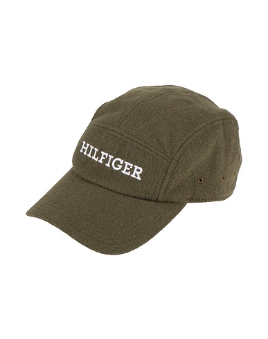 TOMMY HILFIGER Hat Military green 100% Polyester