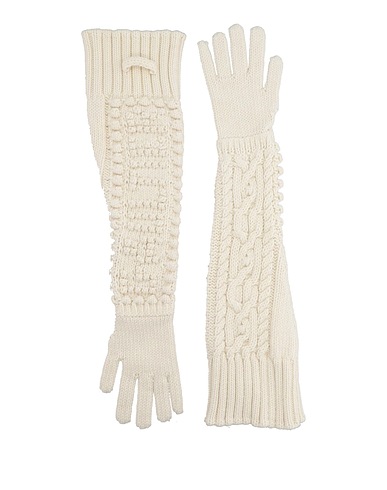 JEAN PAUL GAULTIER Guanti Avorio 50% Lana Vergine, 50% Poliestere