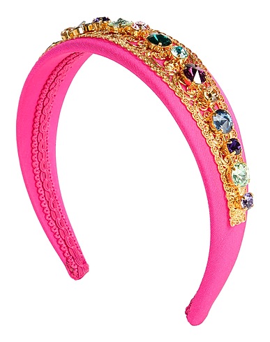 DOLCE&GABBANA Hair accessory Fuchsia 40% Viscose, 40% Brass, 20% Crystal