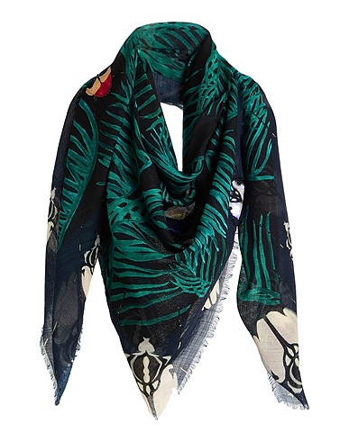 HEART HEART HEART Scarves and foulards Midnight blue 100% Virgin Wool
