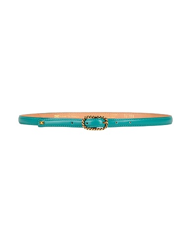 ELISABETTA FRANCHI Thin belt Deep teal Textile fibres