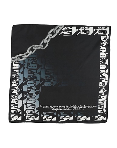 HEART HEART HEART Sciarpe e foulard Blu notte 100% Seta