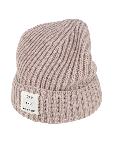 ISABEL BENENATO Hat Beige 50% Cashmere, 50% Wool