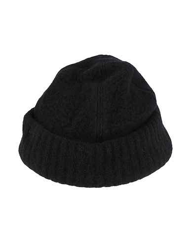ISABEL BENENATO Hat Black 90% Virgin Wool, 10% Polyester, Merino Wool, Yak wool, Polyamide