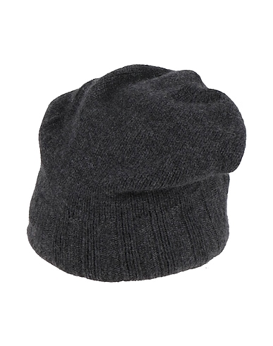 ISABEL BENENATO Hat Charcoal 100% Cashmere