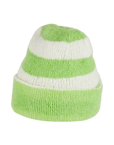 SOLOTRE Cappello Verde lime 50% Lana mohair, 32% Poliammide, 18% Lana, Cachemire, Nylon