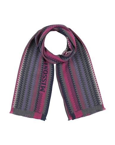 MISSONI 스카프 및 풀라드 퍼플 100% 버진 울