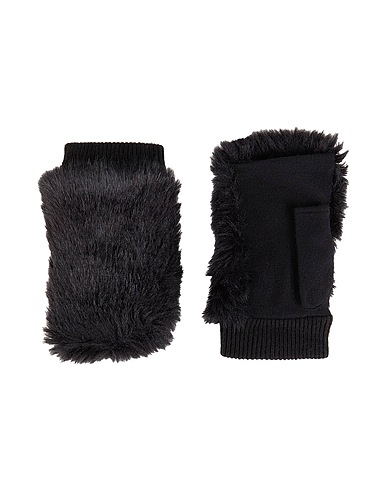 L' APÉRO Handschuhe Schwarz 100% Acryl, Wolle, Nylon, Kaschmir
