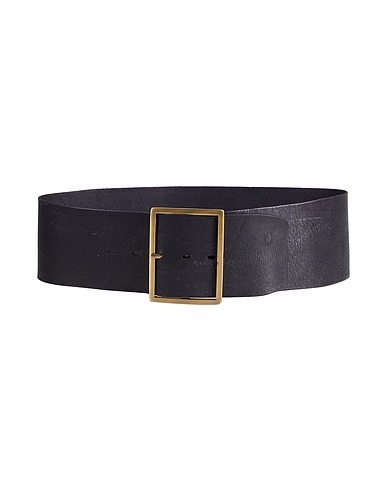 RABENS SALONER High-waist belt Black Leather