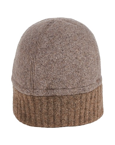 ISABEL BENENATO Hat Khaki 90% Virgin Wool, 10% Polyester, Merino Wool, Yak wool, Elastane