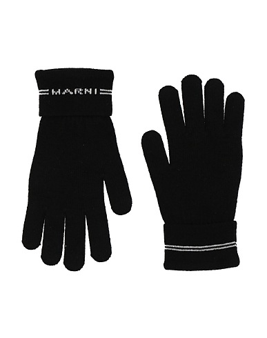 MARNI Guanti Nero 35% Nylon, 30% Rayon, 30% Lana, 5% Cachemire