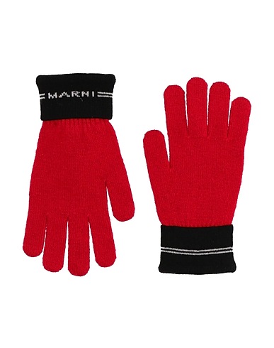 MARNI Gloves Red 35% Nylon, 30% Rayon, 30% Wool, 5% Cashmere