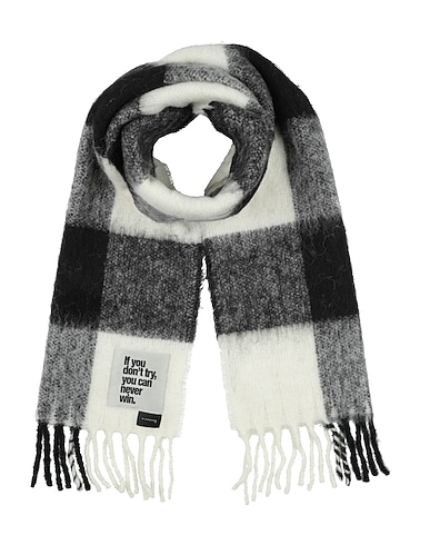 RICHMOND X Scarves and foulards Off white 29% Polyester, 28% Wool, 23% Acrylic, 18% Alpaca wool, 2% Nylon