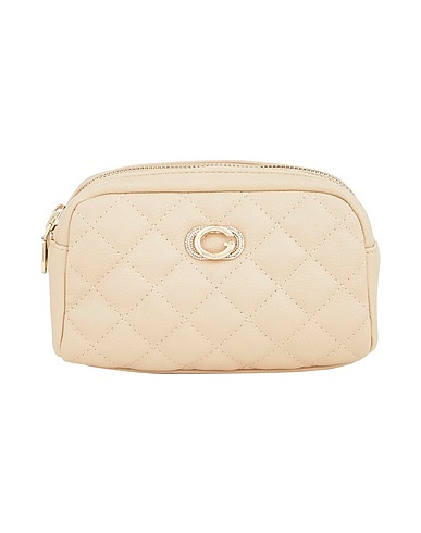 GUESS Beauty case Beige 100% Polyurethane